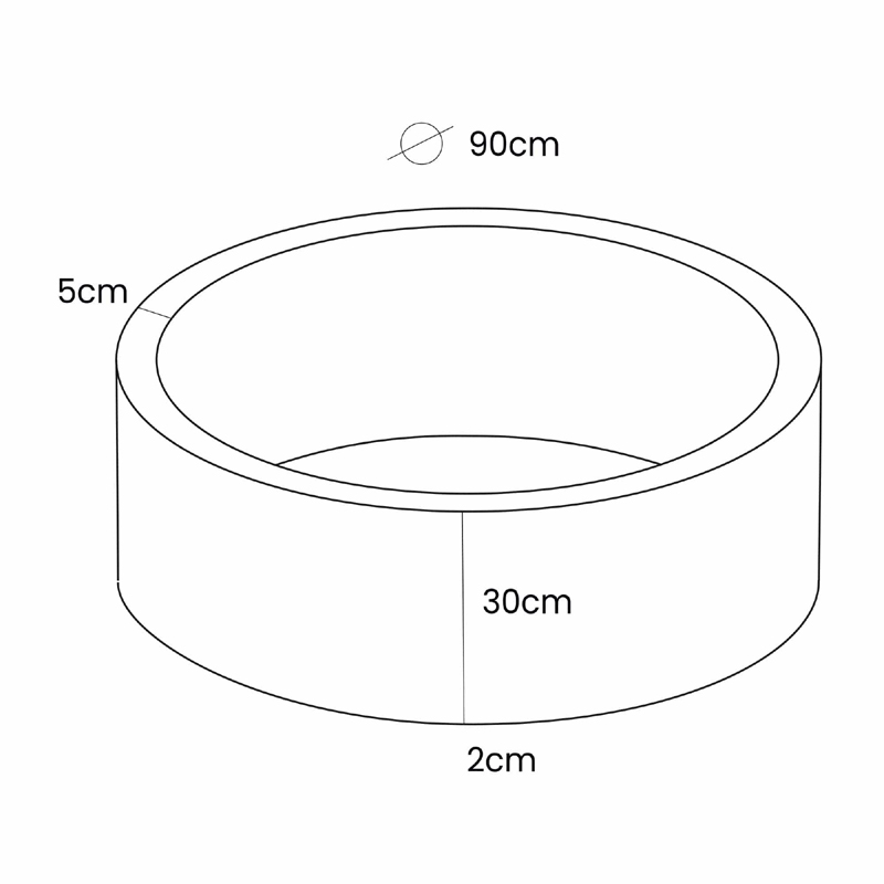 parametre suchy bazen s gulickami TURTLE