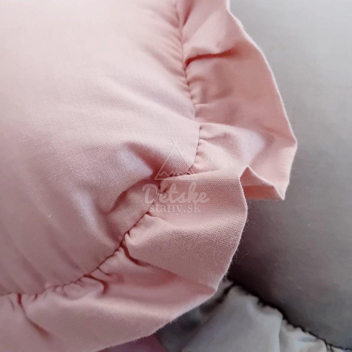 Bavlnený baldachýn / závesný stan (275 cm) - púdrovo ružový