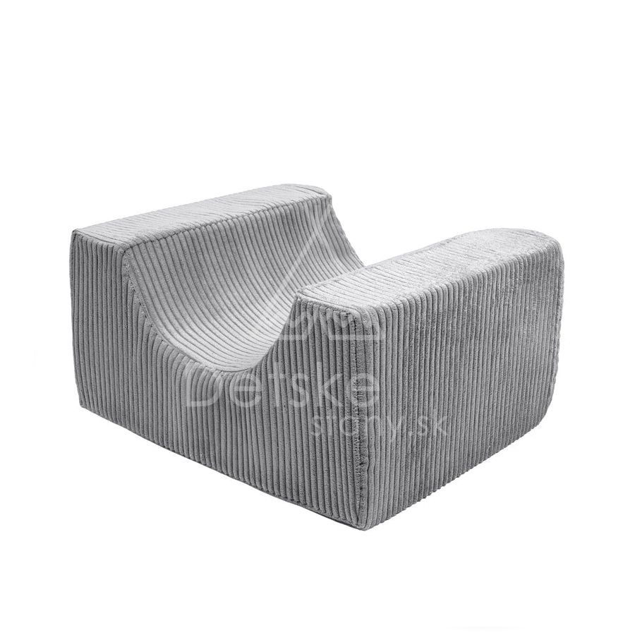 Penová hracia zostava BABY / 5 blokov na cvičenie - Corduroy Estetic GRAY