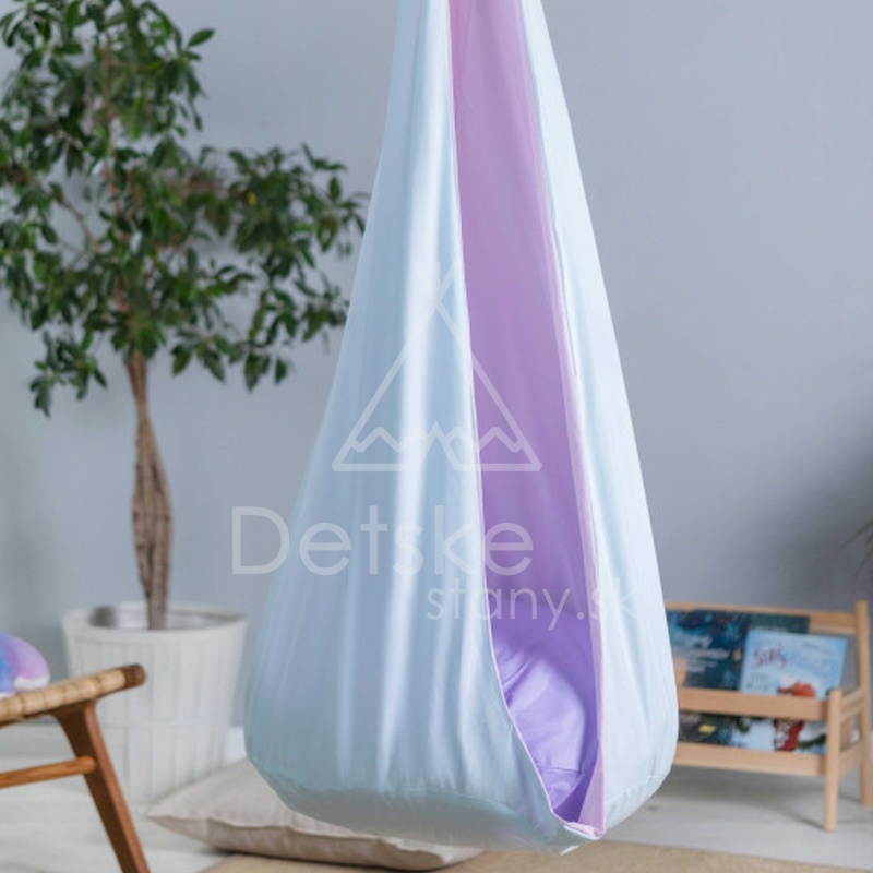 Závesná hojdačka látková - hojdacia kvapka - laliový sen