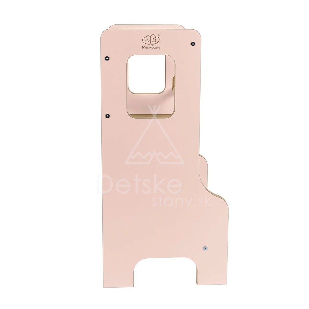 Učiaca veža MDF | Wooden MeowBaby® Kitchen Helper - Pink