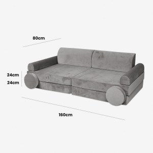 Veľký skladací penový bunker / detské ihrisko / pohovka - SOFA premium