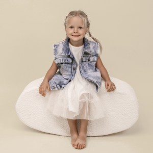 Detský penový taburet / hojdačka Bean Shape - BOUCLE 
