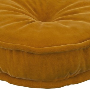 Francúzsky puf na sedenie / sedák 50cm - výrazné lemovanie