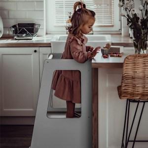 Učiaca veža SCANDI MeowBaby® (Montessori pomocník v kuchyni pre deti) Kitchen Helper