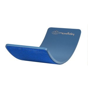 Drevená balančná doska pre deti MeowBaby® s filcom (80x30cm) - BLUE