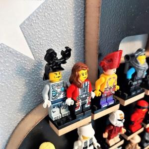 Organizér polička na LEGO figúrky postavičky - séria BLACK