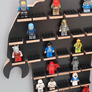 Organizér polička na LEGO figúrky postavičky - séria BLACK