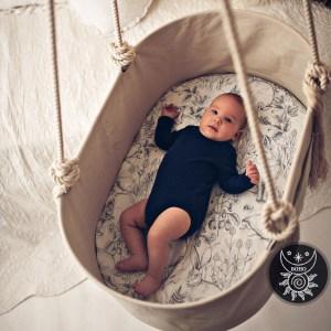 BOHO závesná kolíska na lanách BabyCare