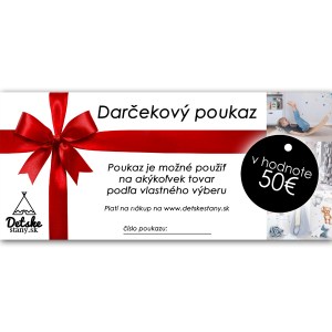 Darčekové poukážky na nákup v eshope