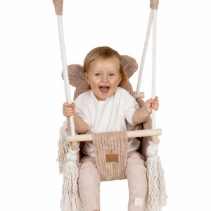 Detská hojdačka Bear Swing s pásom - Corduroy Estetic