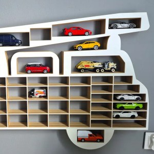 Veľký organizér na malé autíčka / angličáky - model POŽIARNA STRÁŽ XXL