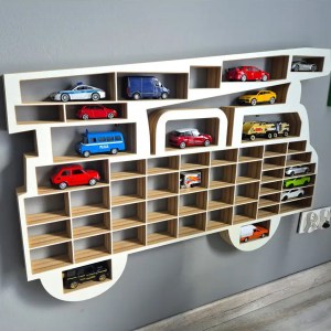 Veľký organizér na malé autíčka / angličáky - model POŽIARNA STRÁŽ XXL