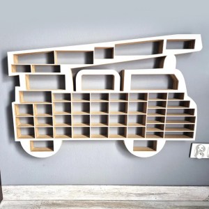 Veľký organizér na malé autíčka / angličáky - model POŽIARNA STRÁŽ XXL