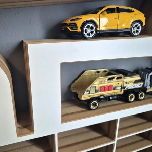 Veľký organizér na malé autíčka / angličáky - model POŽIARNA STRÁŽ XXL