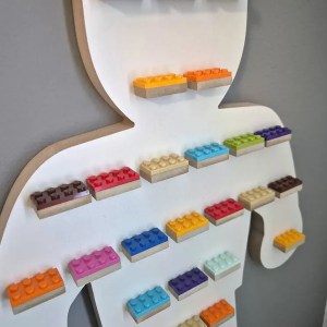 Organizér polička na LEGO figúrky postavičky - polička na LEGO