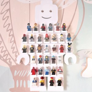 Organizér polička na LEGO figúrky postavičky - model ÚSMEV