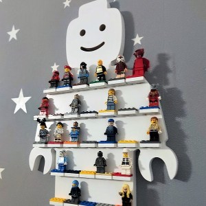 Organizér polička na LEGO figúrky postavičky - model ÚSMEV