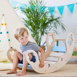 Drevená montessori hojdačka - rocker