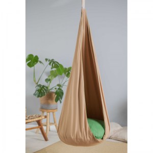 Závesná hojdačka látková do izby - hojdacia kvapka kukla