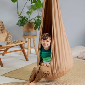 XXL veľká závesná hojdačka látková do izby - hojdacia kvapka kukla