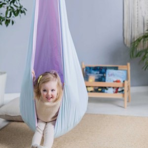 Závesná hojdačka látková do izby - hojdacia kvapka kukla