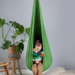 Závesná hojdačka látková do izby - hojdacia kvapka kukla