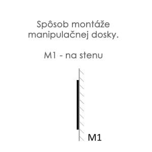 Stredná manipulačná doska / activity board 50cm - Montessori tabuľa pre deti