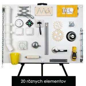 Veľká manipulačná doska / activity board 70cm - Montessori tabuľa pre deti