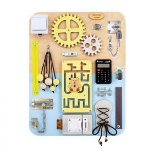 Montessori tabuľa (activity board) pre deti - manipulačná doska