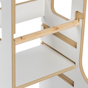 Učiaca veža MDF - wooden MeowBaby® (Montessori pomocník v kuchyni pre deti) Kitchen Helper