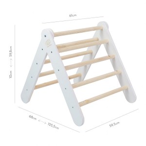 Veľký 4 hranný Montessori Piklerovej triangel (drevený trojuholník)