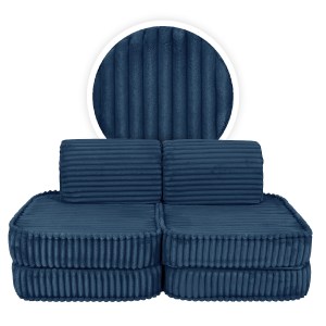 Rozkladacia variabilná pohovka SOFA BASIC Churros hard - pohovka pre deti s hrubým dezénom / lehátko pre deti - 120 cm