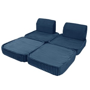 Rozkladacia variabilná pohovka SOFA BASIC Churros hard - pohovka pre deti s hrubým dezénom / lehátko pre deti - 120 cm