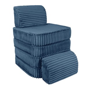 Rozkladacia variabilná pohovka SOFA BASIC Churros hard - pohovka pre deti s hrubým dezénom / lehátko pre deti - 120 cm