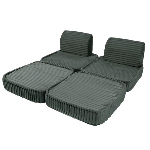 Rozkladacia variabilná pohovka SOFA BASIC Churros hard - pohovka pre deti s hrubým dezénom / lehátko pre deti - 120 cm