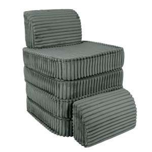 Rozkladacia variabilná pohovka SOFA BASIC Churros hard - pohovka pre deti s hrubým dezénom / lehátko pre deti - 120 cm
