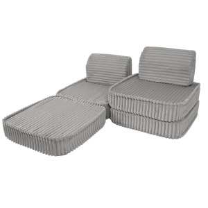 Rozkladacia variabilná pohovka SOFA BASIC Churros hard - pohovka pre deti s hrubým dezénom / lehátko pre deti - 120 cm