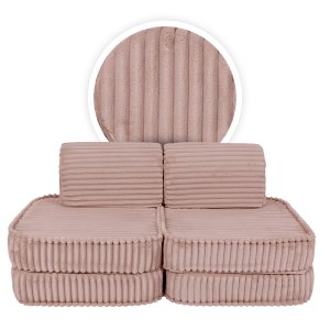 Rozkladacia variabilná pohovka SOFA BASIC Churros hard - pohovka pre deti s hrubým dezénom / lehátko pre deti - 120 cm