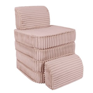 Rozkladacia variabilná pohovka SOFA BASIC Churros hard - pohovka pre deti s hrubým dezénom / lehátko pre deti - 120 cm