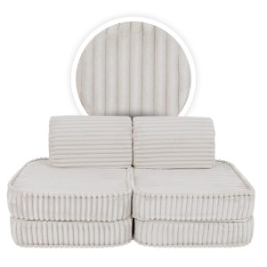 Rozkladacia variabilná pohovka SOFA BASIC Churros hard - pohovka pre deti s hrubým dezénom / lehátko pre deti - 120 cm