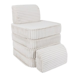 Rozkladacia variabilná pohovka SOFA BASIC Churros hard - pohovka pre deti s hrubým dezénom / lehátko pre deti - 120 cm