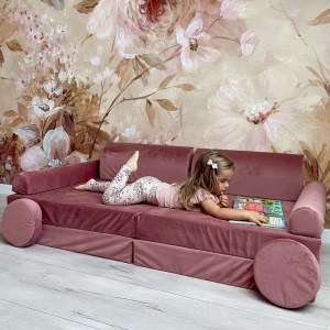 Veľký skladací penový bunker / detské ihrisko / pohovka - SOFA premium