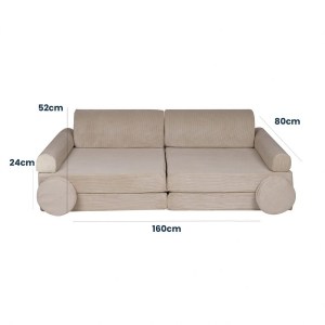 Veľký skladací penový bunker / detské ihrisko / pohovka - SOFA premium