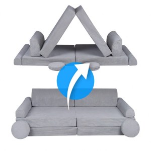 Veľký skladací penový bunker / detské ihrisko / pohovka - SOFA premium