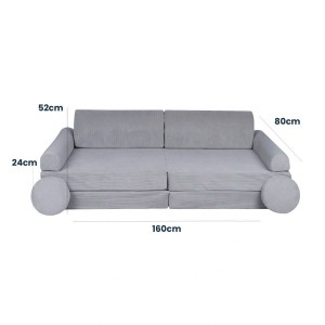 Veľký skladací penový bunker / detské ihrisko / pohovka - SOFA premium