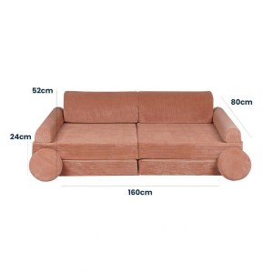 Veľký skladací penový bunker / detské ihrisko / pohovka - SOFA premium