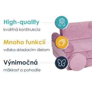 Veľký skladací penový bunker / detské ihrisko / pohovka - SOFA premium