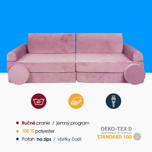 Veľký skladací penový bunker / detské ihrisko / pohovka - SOFA premium