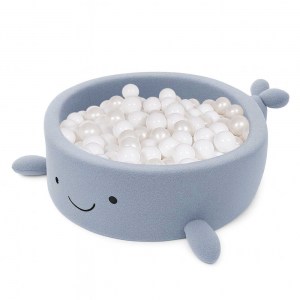 VELVET štvorcový suchý bazénik 90x90 s loptičkami 200 ks